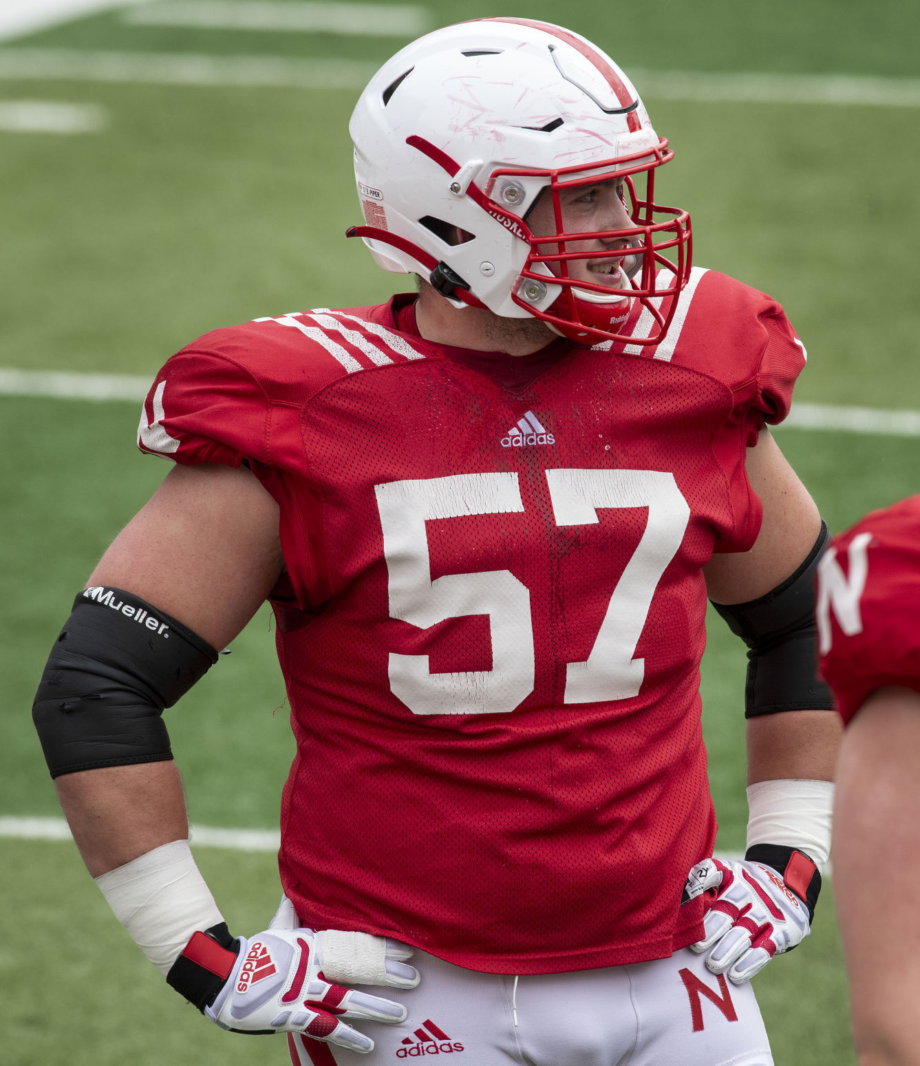 Nebraska football practice, 4.17